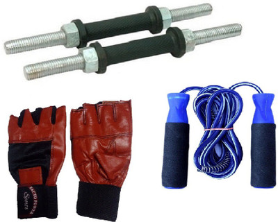 FACTO POWER BLACK DUMBELL RODS, LEATHER MATERIAL, RED COLOR, GYM GLOVES AND BEARING BLUE COLOR SKIPPING ROPE Gym & Fitness Kit
FACTO POWER BLACK DUMBELL RODS, LEATHER MATERIAL, RED COLOR, GYM GLOVES AND BEARING BLUE COLOR SKIPPING ROPE Gym & Fitness Kit