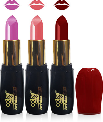 Color Code new fashion lady matte lipstick cosmetics makeup combo set of 3(l purple l carrat maroon)
Color Code new fashion lady matte lipstick cosmetics makeup combo set of 3(l purple l carrat maroon)