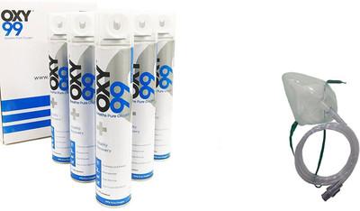 OXY99 Portable Oxygen Can With Oxygen Face Mask / Pack of 6 oxygen can & 1 oxygen face mask Respiratory Exerciser(Pack of 1)
OXY99 Portable Oxygen Can With Oxygen Face Mask / Pack of 6 oxygen can & 1 oxygen face mask Respiratory Exerciser(Pack of 1)