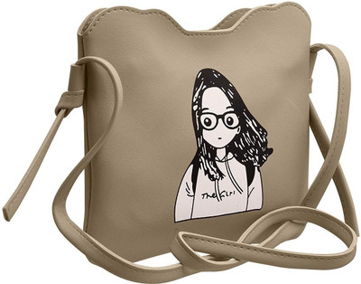 Shubh Creations Women Casual Grey PU Sling Bag