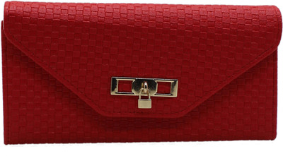 Trendy Casual, Formal, Party Red Clutch