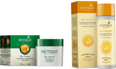 BIOTIQUE BIO eye and face care set(Set of 3)