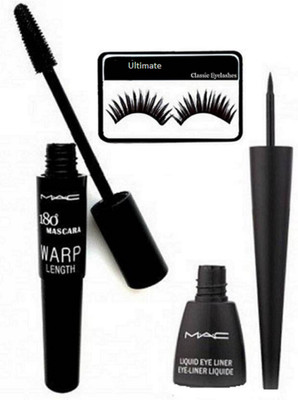 Ultimate Eyelashes, Mac Liquid Waterproof Longlasting Eyeliner & 180 Wrap Length Mascara(Set of 3)
Ultimate Eyelashes, Mac Liquid Waterproof Longlasting Eyeliner & 180 Wrap Length Mascara(Set of 3)