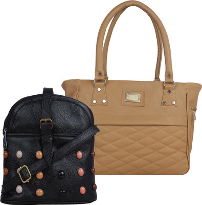 Fillincart Sling Bag(Black, Brown)