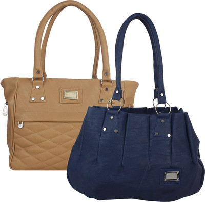 Fillincart Hand-held Bag(Blue, Brown)