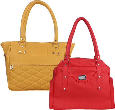 Fillincart Hand-held Bag(Beige, Red)