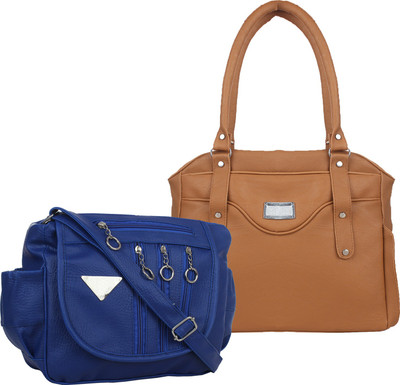 Fillincart Sling Bag(Blue, Brown)