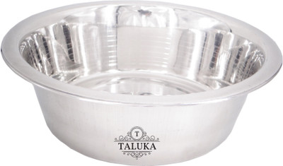 Taluka Round Stainless Steel Pet Bowl(750 ml Steel)