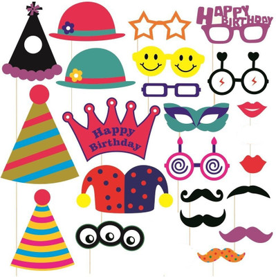 Skywalk Party Props Birthday Theme Paper Craft Item, Multi Colour (Set of 22) Photo Booth Board(Party)
Skywalk Party Props Birthday Theme Paper Craft Item, Multi Colour (Set of 22) Photo Booth Board(Party)