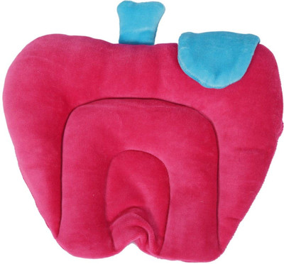 Guru Kripa Baby Products Plain/Solid Baby Pillow(Pink)