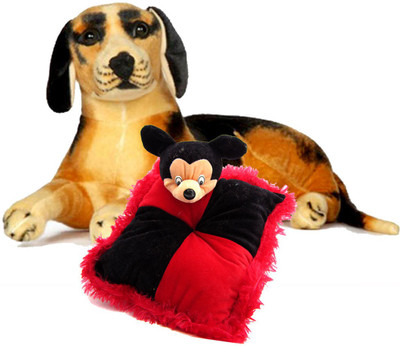 Gift Decor Shop Black Dog Stuffed soft Toy (Black/Yellow, 21 cm) Combo with soft micky mouse pillow for kids (Black/Red, 28 cm) - 21 cm(Multicolor)
Gift Decor Shop Black Dog Stuffed soft Toy (Black/Yellow, 21 cm) Combo with soft micky mouse pillow for kids (Black/Red, 28 cm) - 21 cm(Multicolor)