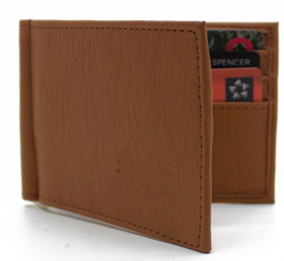 MS Men Casual Tan Artificial Leather Money Clip(6 Card Slots), Brown 
MS Men Casual Tan Artificial Leather Money Clip(6 Card Slots), Brown
