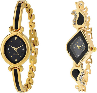 ReniSales New Stylish Diamond Studded Golden Platted Bangle Watch Combo For Girl Watch - For Women
ReniSales New Stylish Diamond Studded Golden Platted Bangle Watch Combo For Girl Watch - For Women