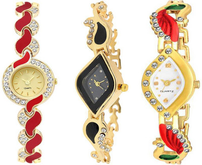 ReniSales Golden Diamond Studded Unique Collection Watch Combo For Women Watch - For Women
ReniSales Golden Diamond Studded Unique Collection Watch Combo For Women Watch - For Women