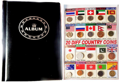 Kids Hobby Coin Album with 20 different World Countries olc Coins Collection Coin Bank(Multicolor)
Kids Hobby Coin Album with 20 different World Countries olc Coins Collection Coin Bank(Multicolor)