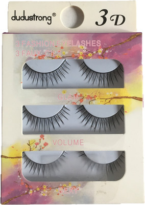 DUDUSTRONG 3D Eye Lashes for Volume 3 Pairs(Pack of 3)