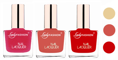 Lady Fashion Glossy & Long Stay Nail Polish combo Mettalic Pink,Nude,Juicy red(Pack of 3)
Lady Fashion Glossy & Long Stay Nail Polish combo Mettalic Pink,Nude,Juicy red(Pack of 3)