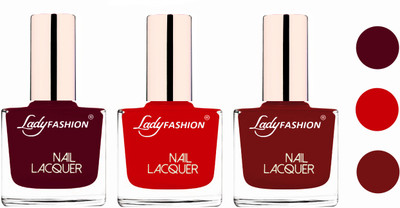 Lady Fashion Glossy & Long Stay Nail Polish combo Maroon,Juicy Red,Coffee(Pack of 3)
Lady Fashion Glossy & Long Stay Nail Polish combo Maroon,Juicy Red,Coffee(Pack of 3)