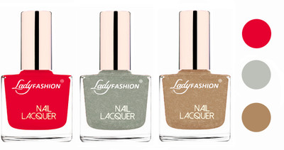 Lady Fashion Glossy & Long Stay Nail Polish combo Sweet Red,Grey,Beach Nude(Pack of 3)
Lady Fashion Glossy & Long Stay Nail Polish combo Sweet Red,Grey,Beach Nude(Pack of 3)