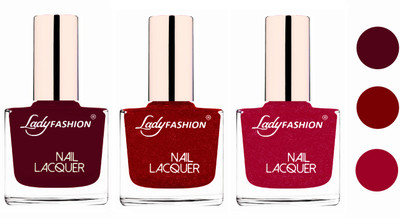 Lady Fashion Glossy & Long Stay Nail Polish combo Maroon,Red,Bright Pink(Pack of 3)
Lady Fashion Glossy & Long Stay Nail Polish combo Maroon,Red,Bright Pink(Pack of 3)