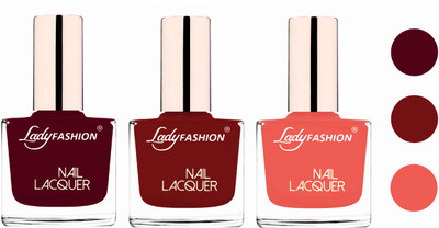 Lady Fashion Glossy & Long Stay Nail Polish combo Maroon,Coffee,Light Orange(Pack of 3)
Lady Fashion Glossy & Long Stay Nail Polish combo Maroon,Coffee,Light Orange(Pack of 3)