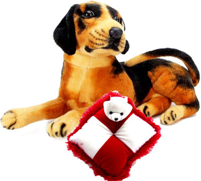 Gift Decor Shop Black Dog Stuffed soft Toy (Black/Yellow, 21 cm) Combo with soft bear pillow for kids (Red/White, 28 cm) - 21 cm(Multicolor)
Gift Decor Shop Black Dog Stuffed soft Toy (Black/Yellow, 21 cm) Combo with soft bear pillow for kids (Red/White, 28 cm) - 21 cm(Multicolor)