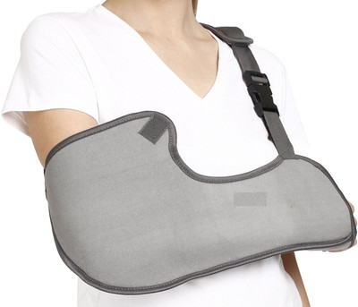 Dr Tyrants Ultra Soft Arm Sling Pouch Elbow Support (M, Grey)