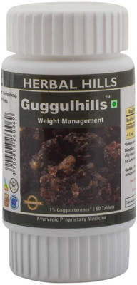 Herbal Hills Herbal Hills Guggulhills 60 Tablets Ayurvedic Guggul (Commiphora mukul) 500 mgGugglasterone extract in a tablet(60 No)
Herbal Hills Herbal Hills Guggulhills 60 Tablets Ayurvedic Guggul (Commiphora mukul) 500 mgGugglasterone extract in a tablet(60 No)