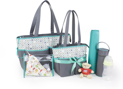 Colorland (5pcs set) Multifunction Diaper Bag Large Capacity Mommy Baby Nappy Bag for Women Toddler Newborn(Multicolor) 
Colorland (5pcs set) Multifunction Diaper Bag Large Capacity Mommy Baby Nappy Bag for Women Toddler Newborn(Multicolor)