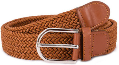 ASF Women Casual Brown Fabric Belt, Tan
