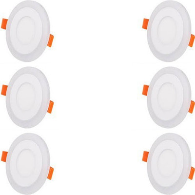 Glazo 3+3 Led Round Panel Light Ceiling POP Down Indoor Light LED 3D Effect Lighting (Double Color) pack of 6 with 1 YEAR WARRANTY Recessed Ceiling Lamp
Glazo 3+3 Led Round Panel Light Ceiling POP Down Indoor Light LED 3D Effect Lighting (Double Color) pack of 6 with 1 YEAR WARRANTY Recessed Ceiling Lamp