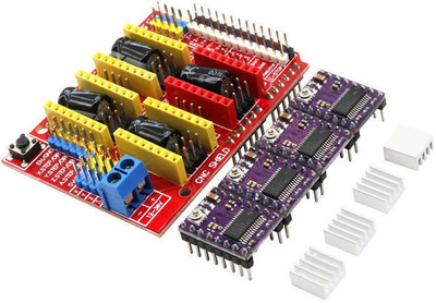 TECHNOLOGYBAZAR Shield V3 Engraving Machine / 3D Printer / + 4 pcs DRV8825 Motor Control Electronic Hobby Kit
TECHNOLOGYBAZAR Shield V3 Engraving Machine / 3D Printer / + 4 pcs DRV8825 Motor Control Electronic Hobby Kit