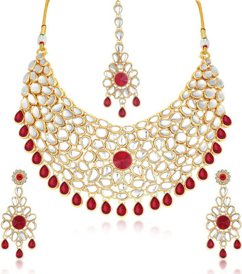 Trushi Alloy Jewel Set(Red)