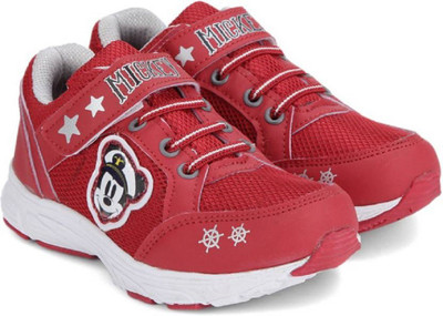 Disney Boys & Girls Velcro Walking Shoes(Red