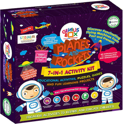 Genius Box Learning and Educational Toys for Children: Planes and Rocket Activity Kit / Educational Kit / Learning Toy / STEM(Multicolor)
Genius Box Learning and Educational Toys for Children: Planes and Rocket Activity Kit / Educational Kit / Learning Toy / STEM(Multicolor)