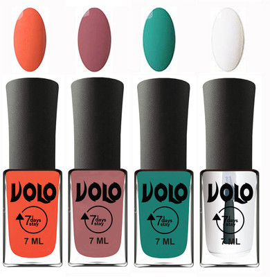 Volo Ultra Lasting HD Shine Awesome Nail Polish Combo Neon Orange, Chocolate Peach, Radium Green, Top Coat(Pack of 4)
Volo Ultra Lasting HD Shine Awesome Nail Polish Combo Neon Orange, Chocolate Peach, Radium Green, Top Coat(Pack of 4)