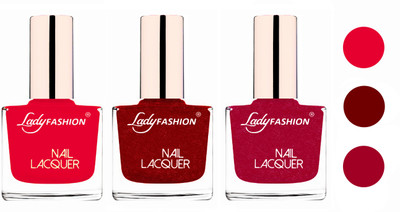 Lady Fashion Glossy & Long Stay Nail Polish combo Sweet Red,Red,Bright Pink(Pack of 3)
Lady Fashion Glossy & Long Stay Nail Polish combo Sweet Red,Red,Bright Pink(Pack of 3)
