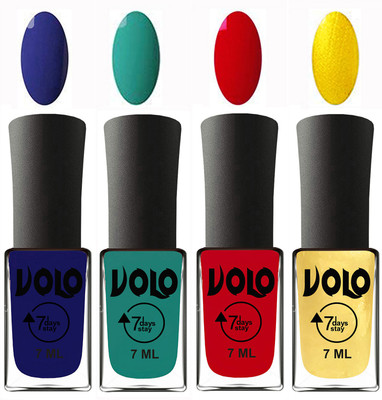 Volo Ultra Lasting HD Shine Awesome Nail Polish Combo Navy Blue, Radium Green, Blood Red, Metallic Light Golden(Pack of 4)
Volo Ultra Lasting HD Shine Awesome Nail Polish Combo Navy Blue, Radium Green, Blood Red, Metallic Light Golden(Pack of 4)