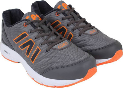 Campus CUBIC Running Shoes For Men(Grey, Orange