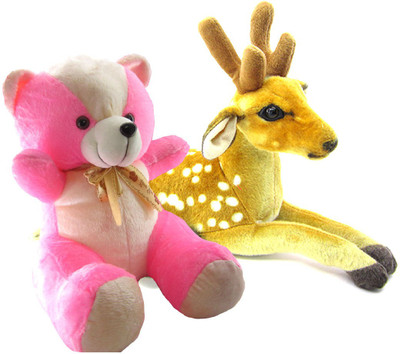 Gift Decor Shop Deer Stuffed soft Toy (Orange/White, 25 cm) Combo with stuffed toy light pink cream teddy bear for kids (Pink, 44 cm) - 25 cm(Multicolor)
Gift Decor Shop Deer Stuffed soft Toy (Orange/White, 25 cm) Combo with stuffed toy light pink cream teddy bear for kids (Pink, 44 cm) - 25 cm(Multicolor)
