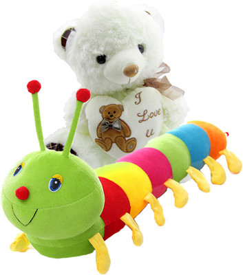 Gift Decor Shop caterpillar Stuffed soft Toy (Multi, 58 cm) Combo with soft toy I love you teddy bear for kids (White, 39 cm) - 58 cm(Multicolor)
Gift Decor Shop caterpillar Stuffed soft Toy (Multi, 58 cm) Combo with soft toy I love you teddy bear for kids (White, 39 cm) - 58 cm(Multicolor)