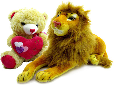 Gift Decor Shop Lion Stuffed soft Toy (Yellow, 21 cm) Combo with soft toy I love you teddy bear for kids (Brown, 38 cm) - 21 cm(Multicolor)
Gift Decor Shop Lion Stuffed soft Toy (Yellow, 21 cm) Combo with soft toy I love you teddy bear for kids (Brown, 38 cm) - 21 cm(Multicolor)