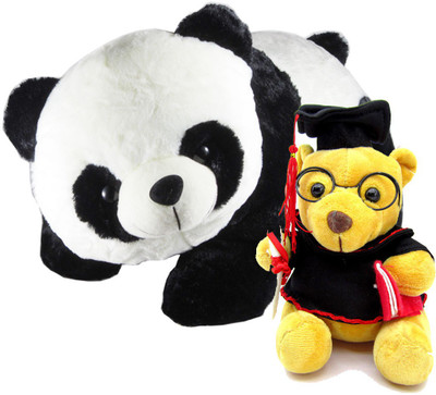 Gift Decor Shop Panda Stuffed soft Toy (Black/White, 40 cm) Combo with soft toy scholarship teddy bear for kids (Multi, 18 cm) - 40 cm(Multicolor)
Gift Decor Shop Panda Stuffed soft Toy (Black/White, 40 cm) Combo with soft toy scholarship teddy bear for kids (Multi, 18 cm) - 40 cm(Multicolor)