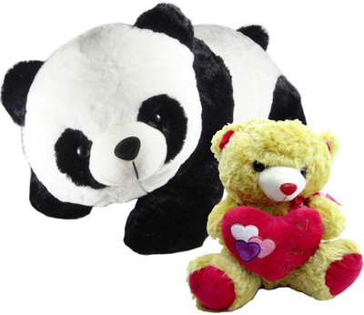 Gift Decor Shop Panda Stuffed soft Toy (Black/White, 40 cm) Combo with soft toy I love you brown teddy bear for kids (Brown, 38 cm) - 40 cm(Multicolor)
Gift Decor Shop Panda Stuffed soft Toy (Black/White, 40 cm) Combo with soft toy I love you brown teddy bear for kids (Brown, 38 cm) - 40 cm(Multicolor)