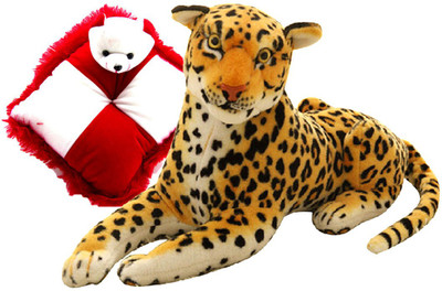 Gift Decor Shop Leopard Stuffed soft Toy (Orange/Black, 22 cm) Combo with soft bear pillow for kids (White/Red, 28 cm) - 22 cm(Multicolor)
Gift Decor Shop Leopard Stuffed soft Toy (Orange/Black, 22 cm) Combo with soft bear pillow for kids (White/Red, 28 cm) - 22 cm(Multicolor)