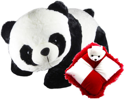 Gift Decor Shop Panda Stuffed soft Toy (Black/White, 40 cm) Combo with soft bear pillow for kids (Red/White, 28 cm) - 40 cm(Multicolor)
Gift Decor Shop Panda Stuffed soft Toy (Black/White, 40 cm) Combo with soft bear pillow for kids (Red/White, 28 cm) - 40 cm(Multicolor)