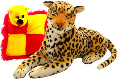 Gift Decor Shop Leopard Stuffed soft Toy (Orange/Black, 22 cm) Combo with soft bear pillow for kids (Yellow/Red, 28 cm) - 22 cm(Multicolor)
Gift Decor Shop Leopard Stuffed soft Toy (Orange/Black, 22 cm) Combo with soft bear pillow for kids (Yellow/Red, 28 cm) - 22 cm(Multicolor)
