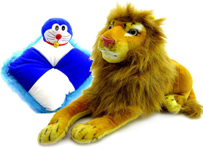 Gift Decor Shop Lion Stuffed soft Toy (Yellow, 21 cm) Combo with soft doraemon pillow for kids (Blue/White, 28 cm) - 21 cm(Multicolor)
Gift Decor Shop Lion Stuffed soft Toy (Yellow, 21 cm) Combo with soft doraemon pillow for kids (Blue/White, 28 cm) - 21 cm(Multicolor)