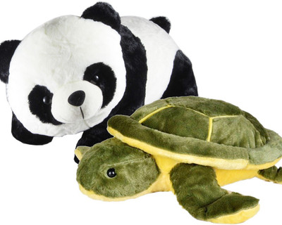 Gift Decor Shop Panda Stuffed soft Toy (Black/White, 40 cm) Combo with soft toy tortoise for kids (Green/Yellow, 49 cm) - 40 cm(Multicolor)
Gift Decor Shop Panda Stuffed soft Toy (Black/White, 40 cm) Combo with soft toy tortoise for kids (Green/Yellow, 49 cm) - 40 cm(Multicolor)