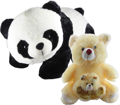Gift Decor Shop Panda Stuffed soft Toy (Black/White, 40 cm) Combo with soft toy mother and child teddy bear for kids (Yellow, 40 cm) - 40 cm(Multicolor)
Gift Decor Shop Panda Stuffed soft Toy (Black/White, 40 cm) Combo with soft toy mother and child teddy bear for kids (Yellow, 40 cm) - 40 cm(Multicolor)